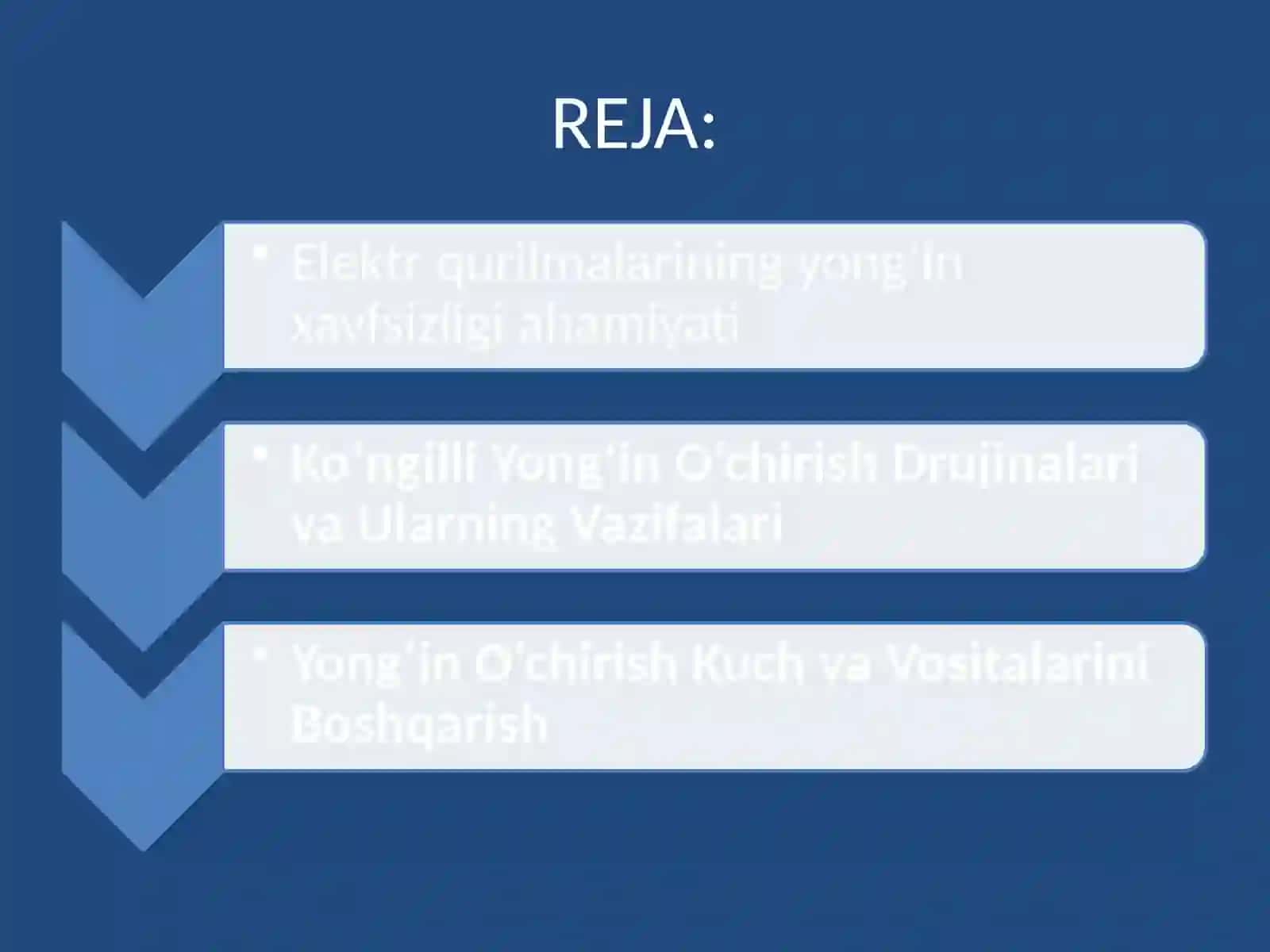 Elektrqurilmalarining yong`in xavfsizligi 2