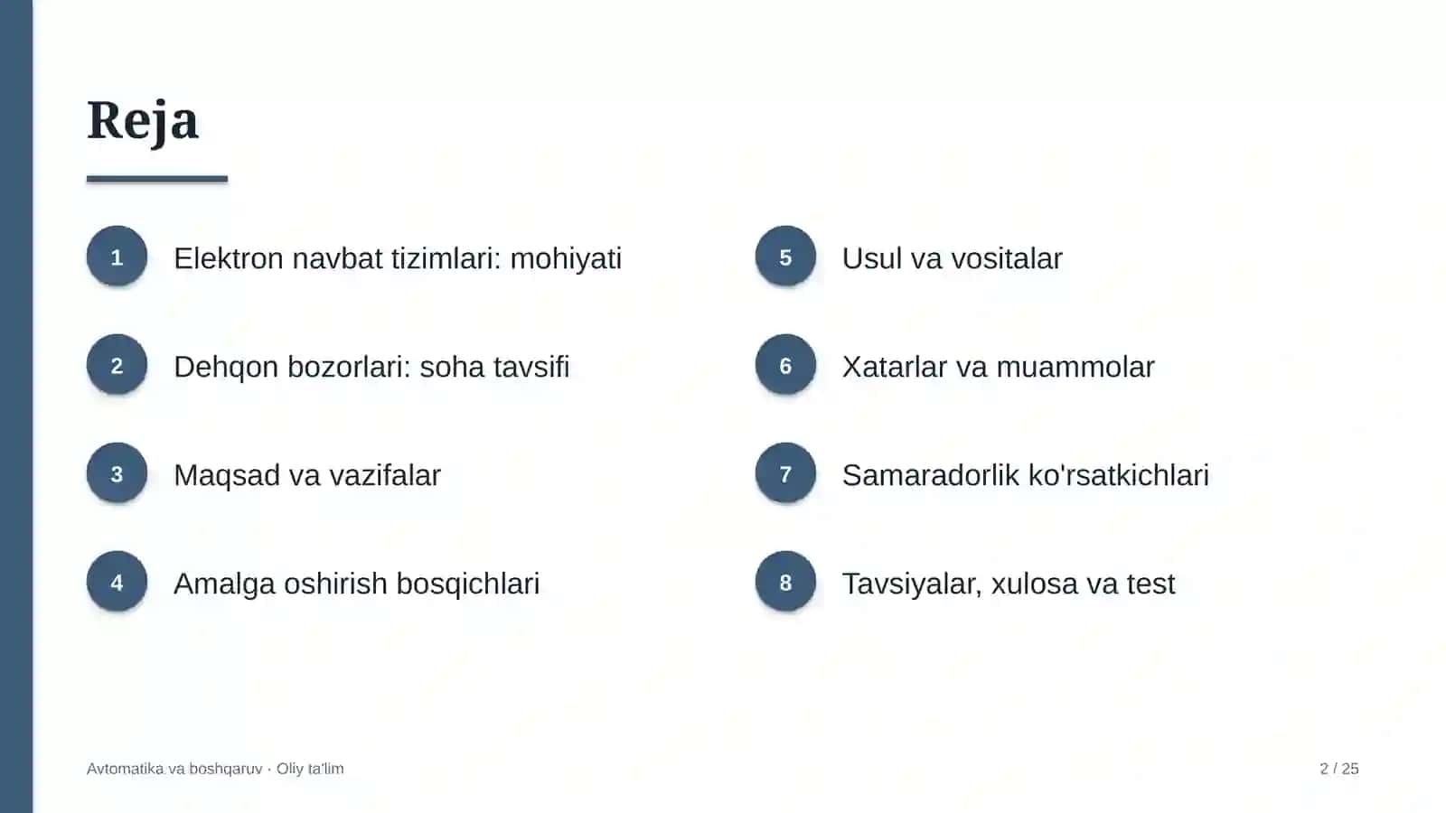Dehqon bozorlarida elektron navbat tizimlarini joriy etish 2
