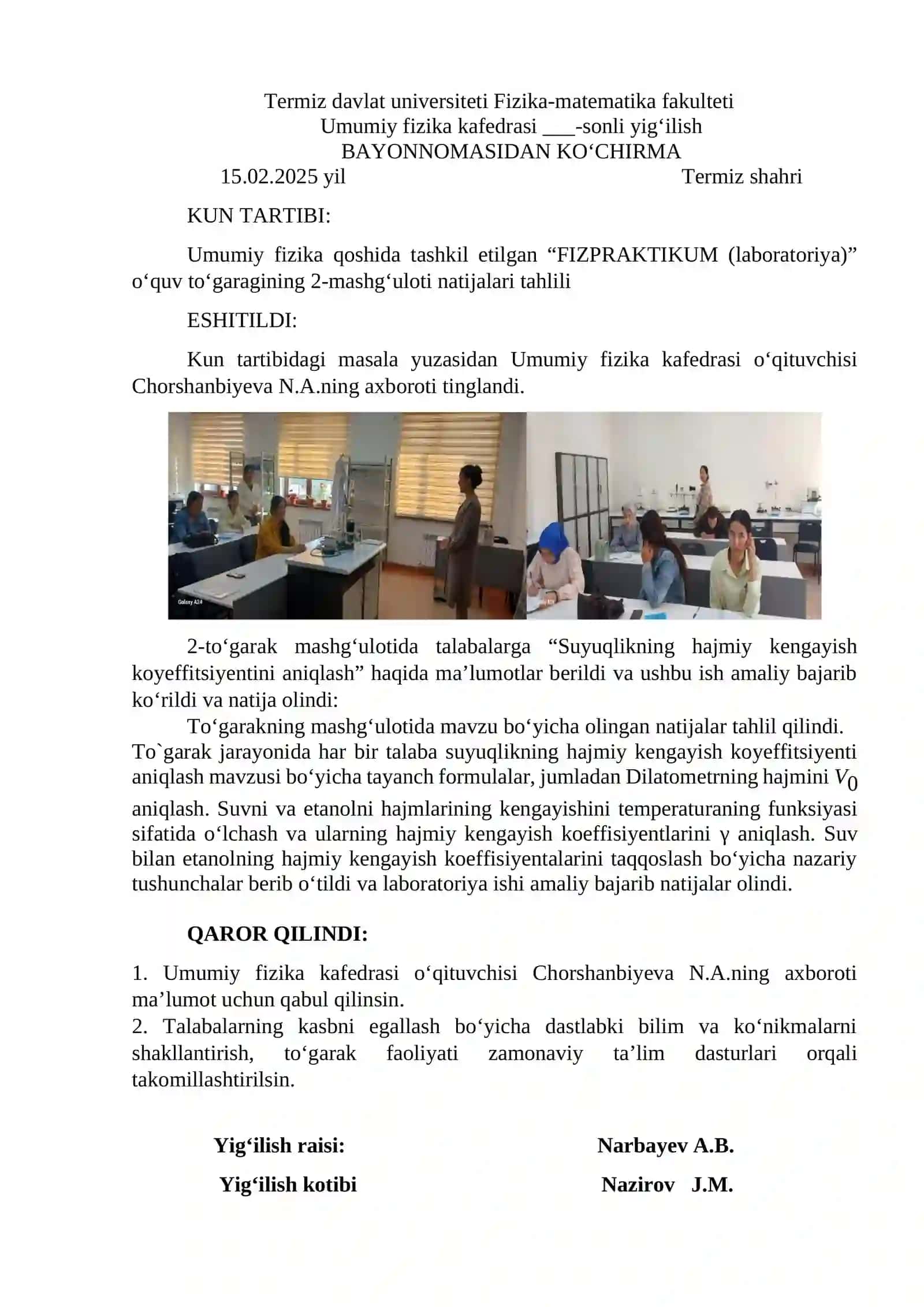 FIZPRAKTIKUM (laboratoriya) 2