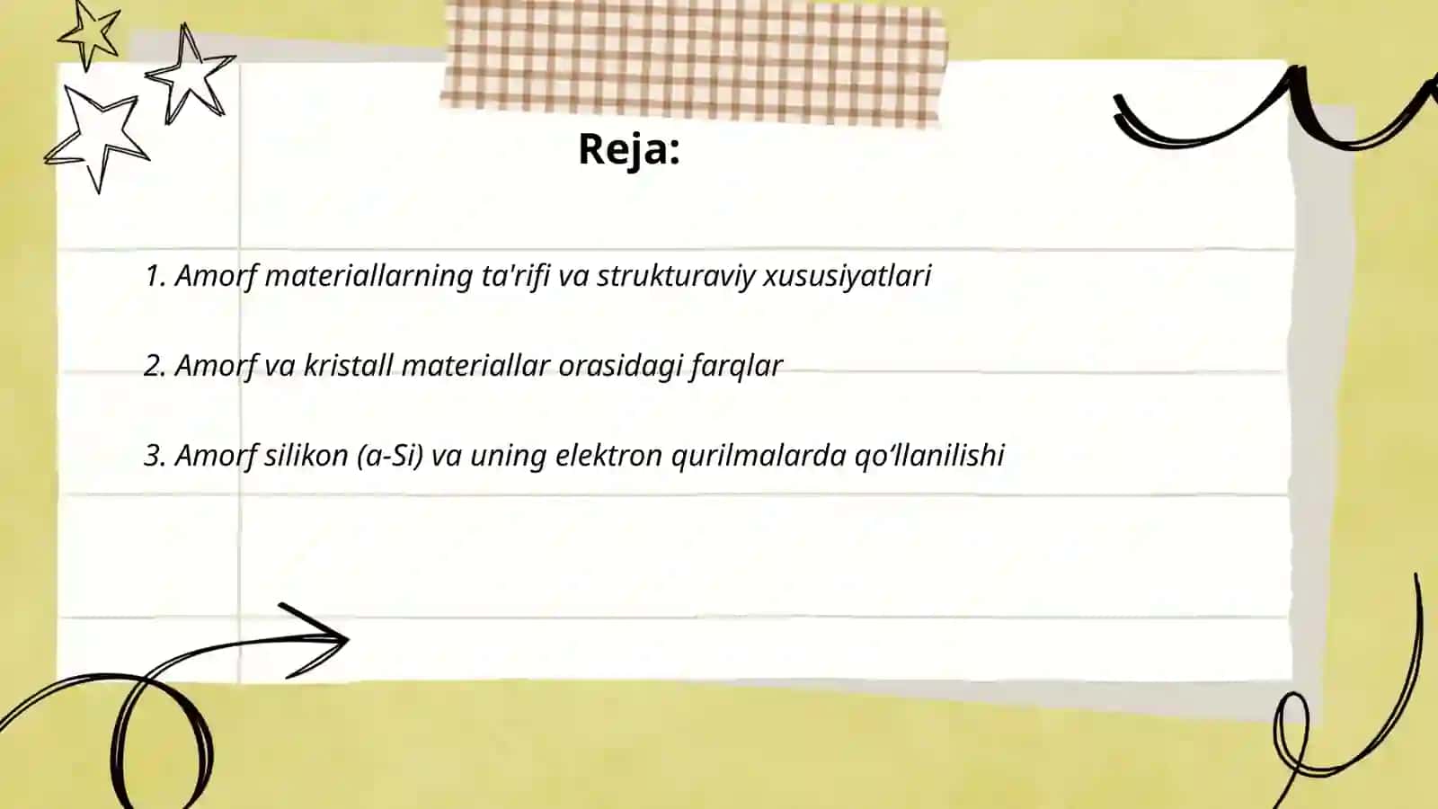 Amorf materiallar va ularning elektron qurilmalarda qollanishi 2