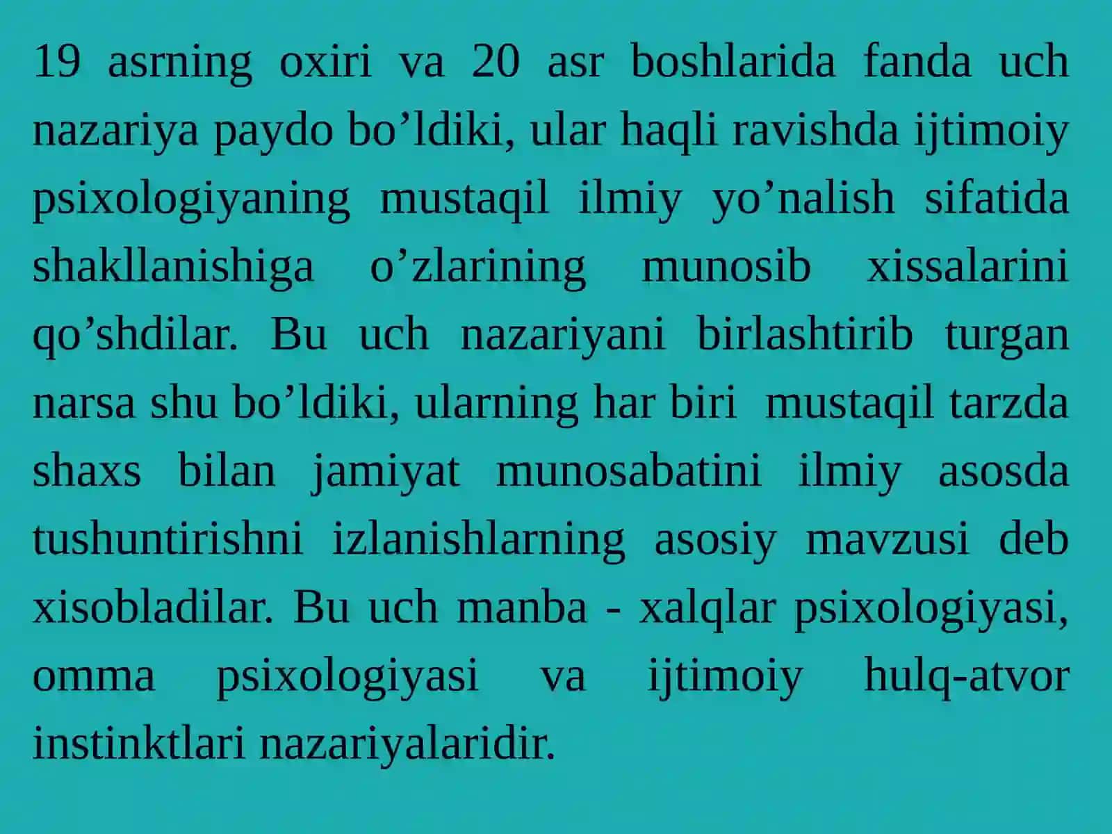 Ijtimoiy psixologiyada ijtimoiy-psixologik nazariyalar 2
