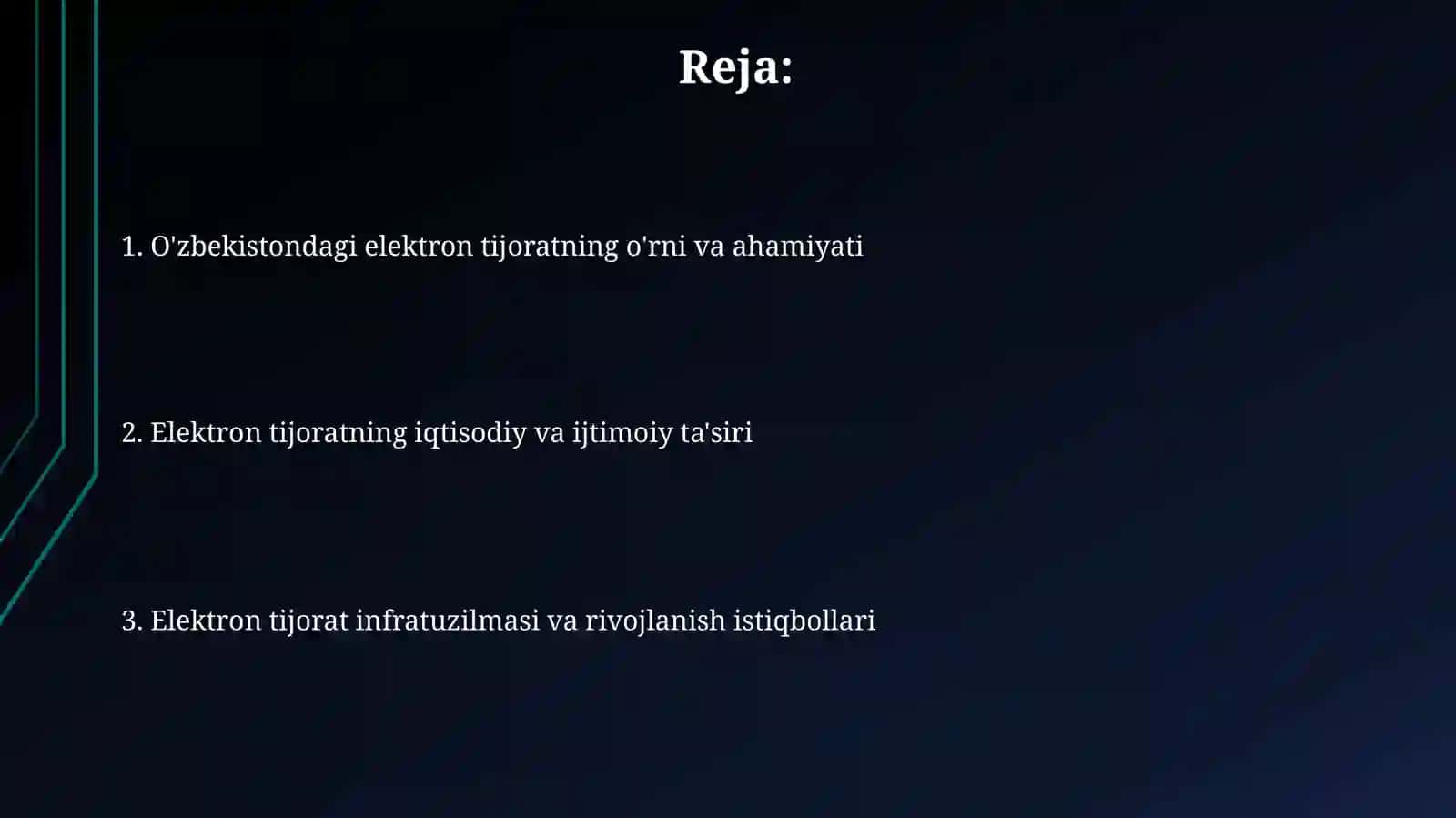 O'zbekistonda Elektron tijoratni o'rni va roli 2
