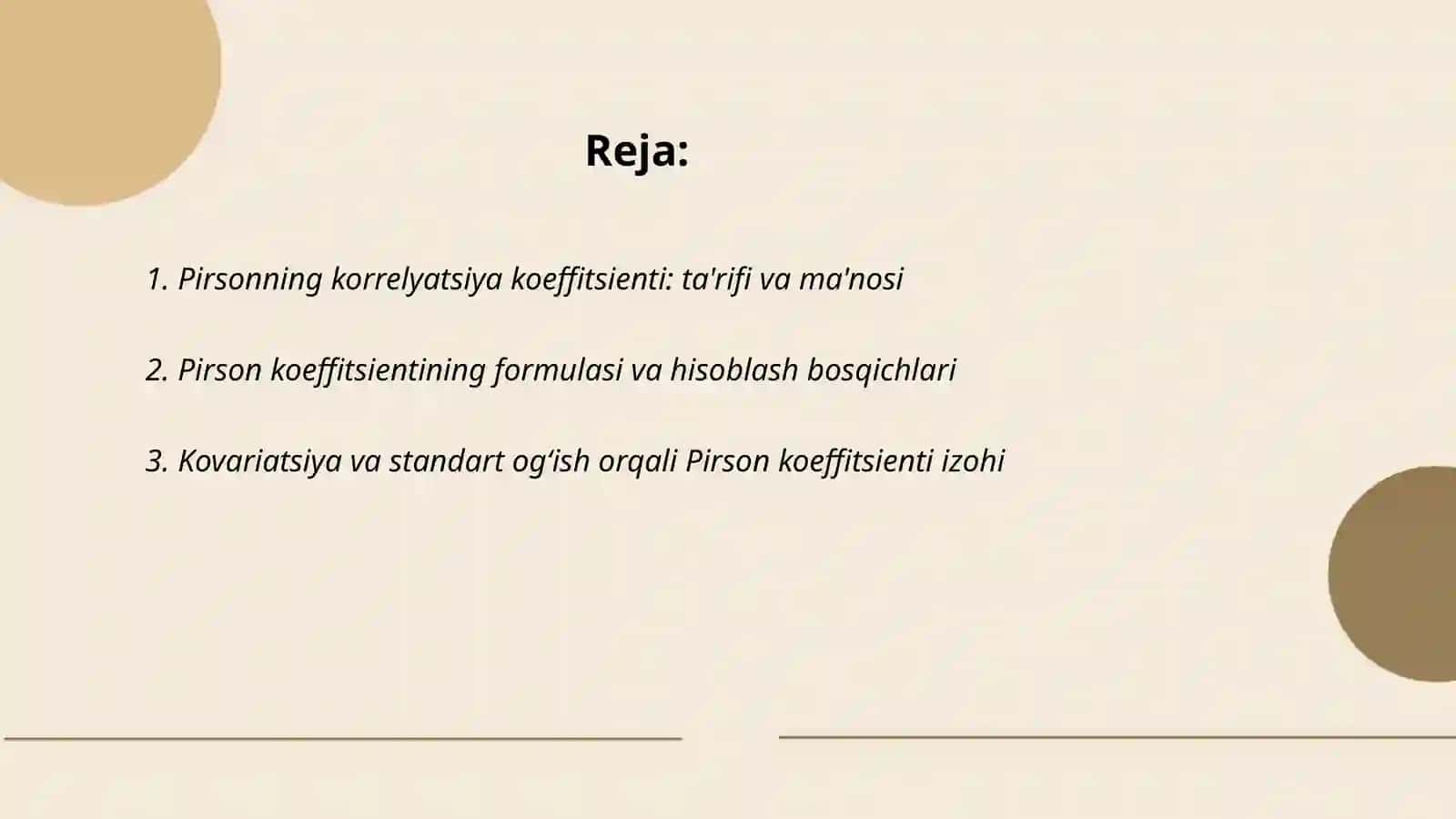 Pirsonning korrelyatsiya koeffitsienti 2