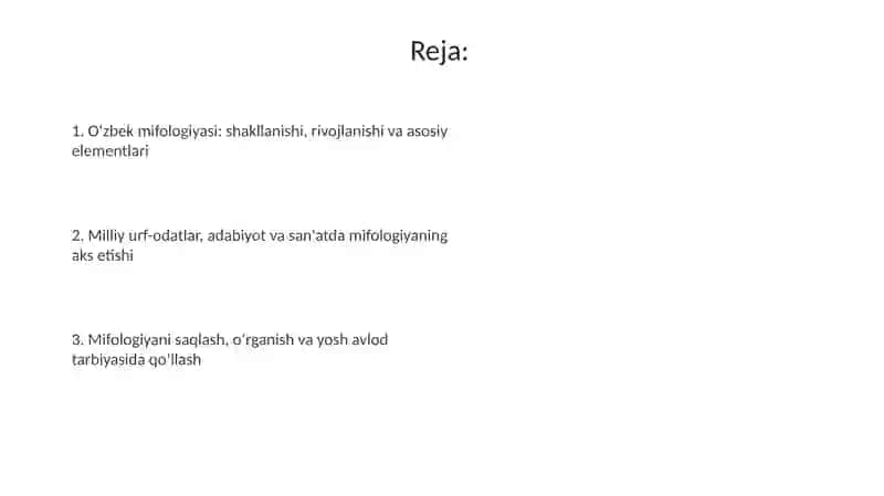 O'zbek mifologiyasi 2