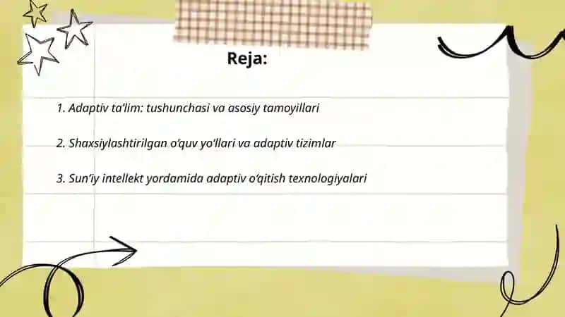 Adaptiv taʼlim: tushunchasi va asosiy tamoyillari 2