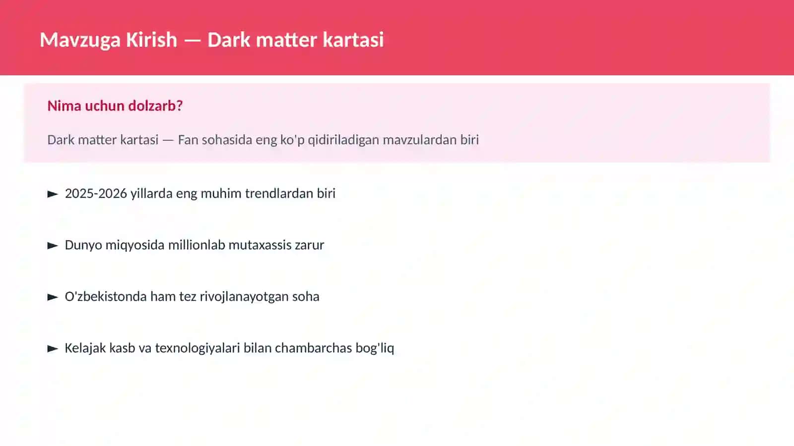Dark matter kartasi 2