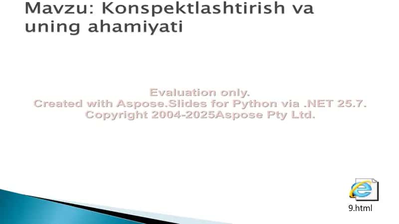 Konspektlashtirish va uning ahamiyati 2