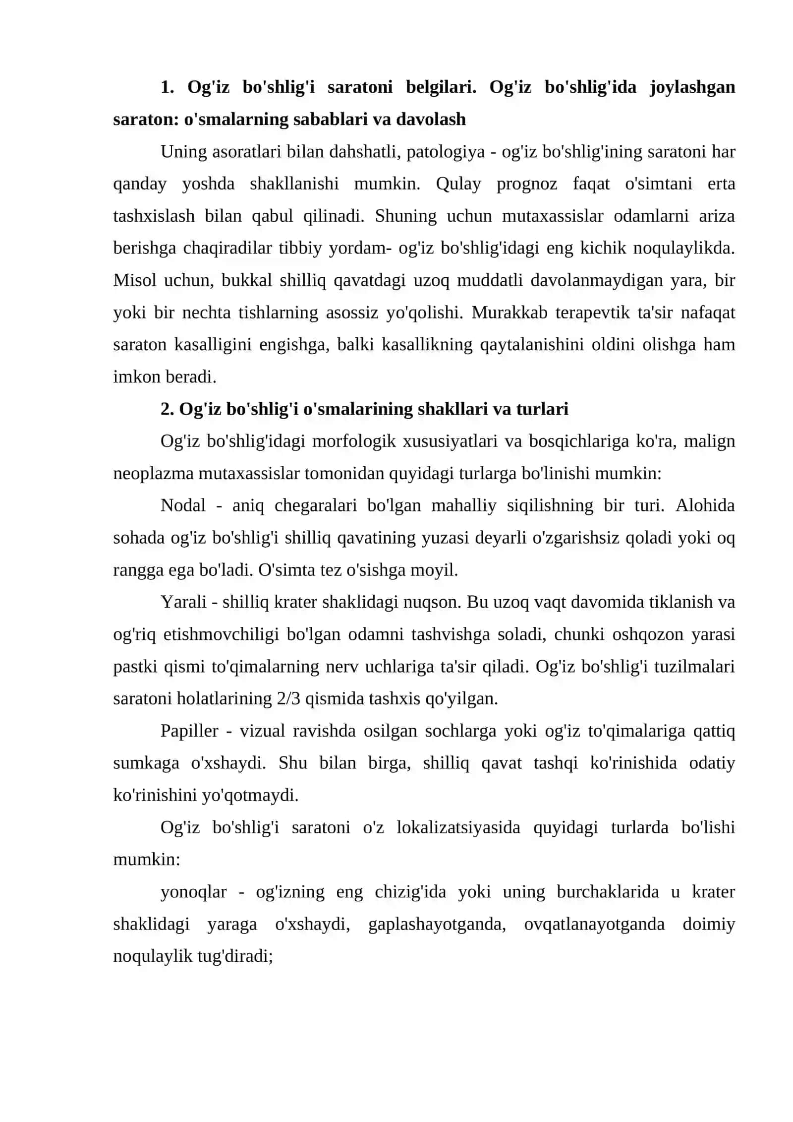 Og’iz bo’shligi va halqum saratoni o’smalarini sabablari va davolash 2