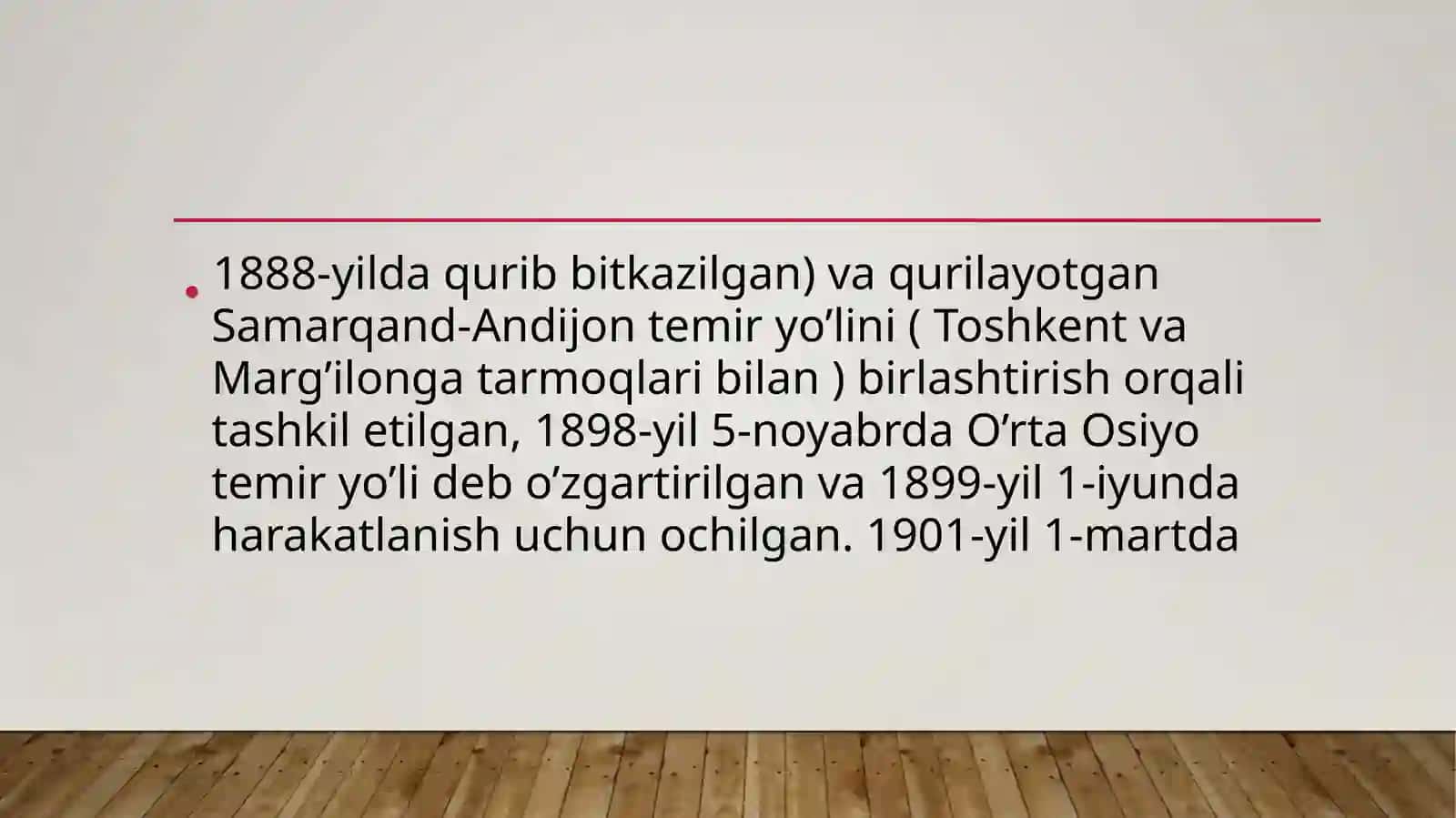 Samarqandga ilk temir yo’l qurilishi 2