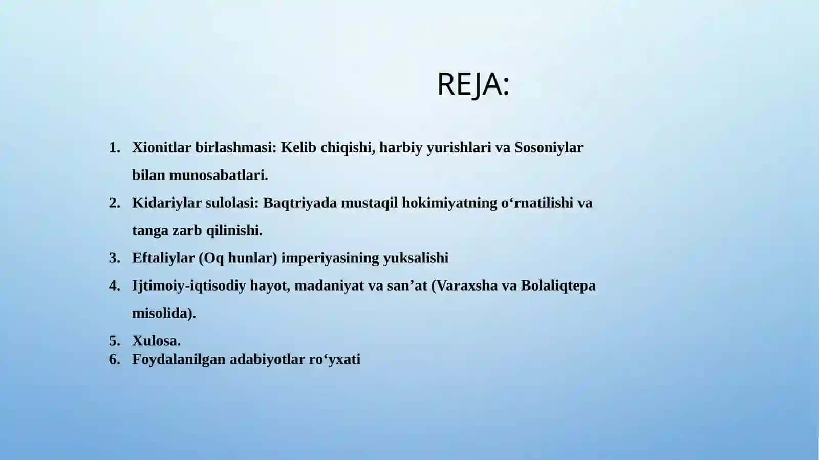 O‘RTA OSIYODA ILK O‘RTA ASR DAVLATCHILIGI: XIONITLAR, KIDARIYLAR VA EFTALIYLAR IMPERIYASI 2