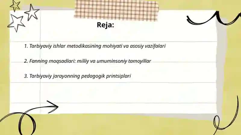 Tarbiyaviy ishlar metodikasi va fanning maqsad va vazifalari 2