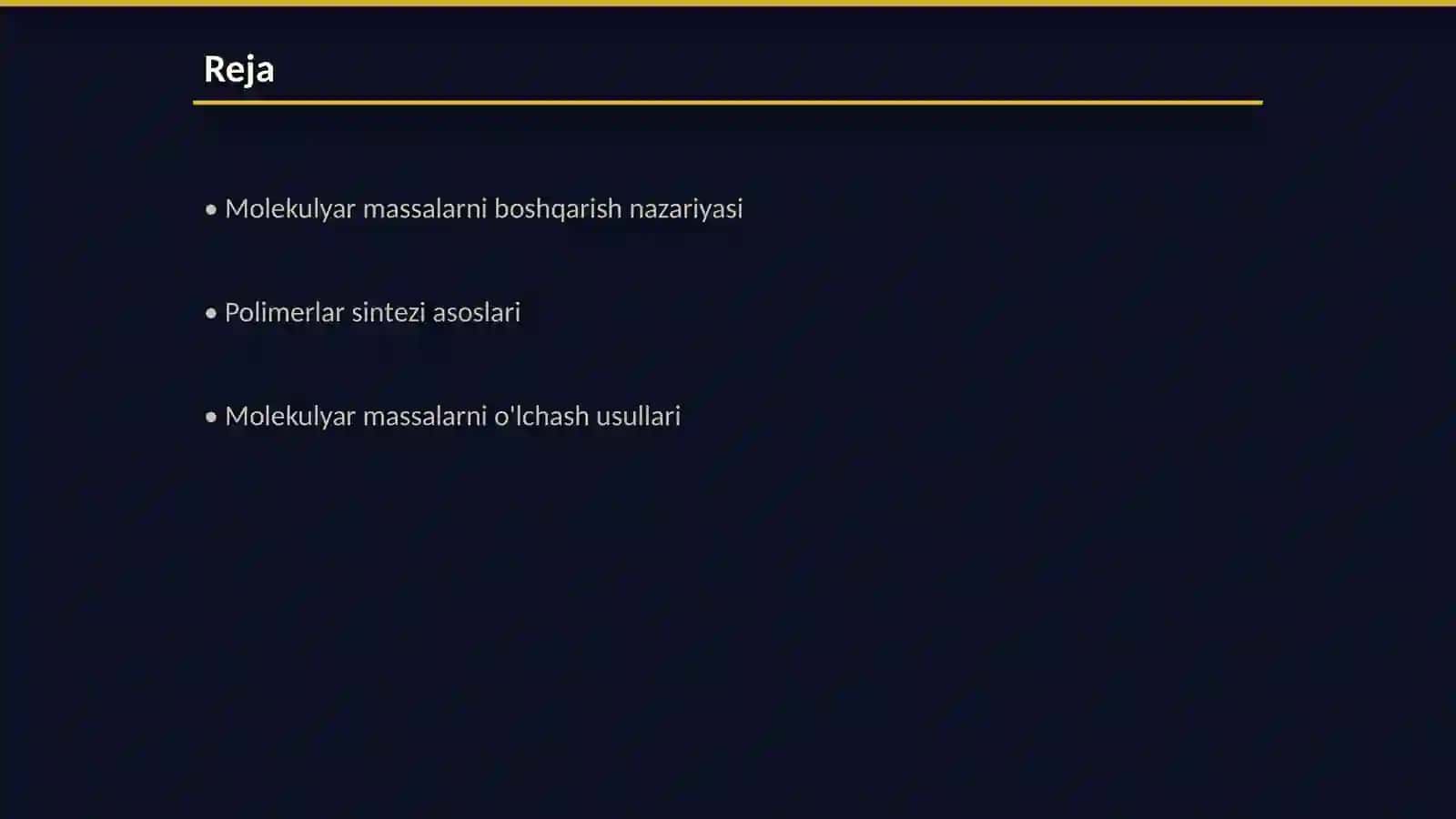 Mоlеkulyar Massalarni Bоshqarish Nazariyasi 2