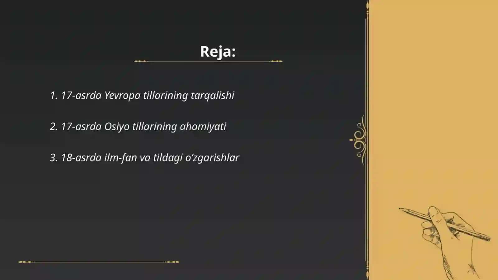 17-asrda Yevropa tillarining tarqalishi 2