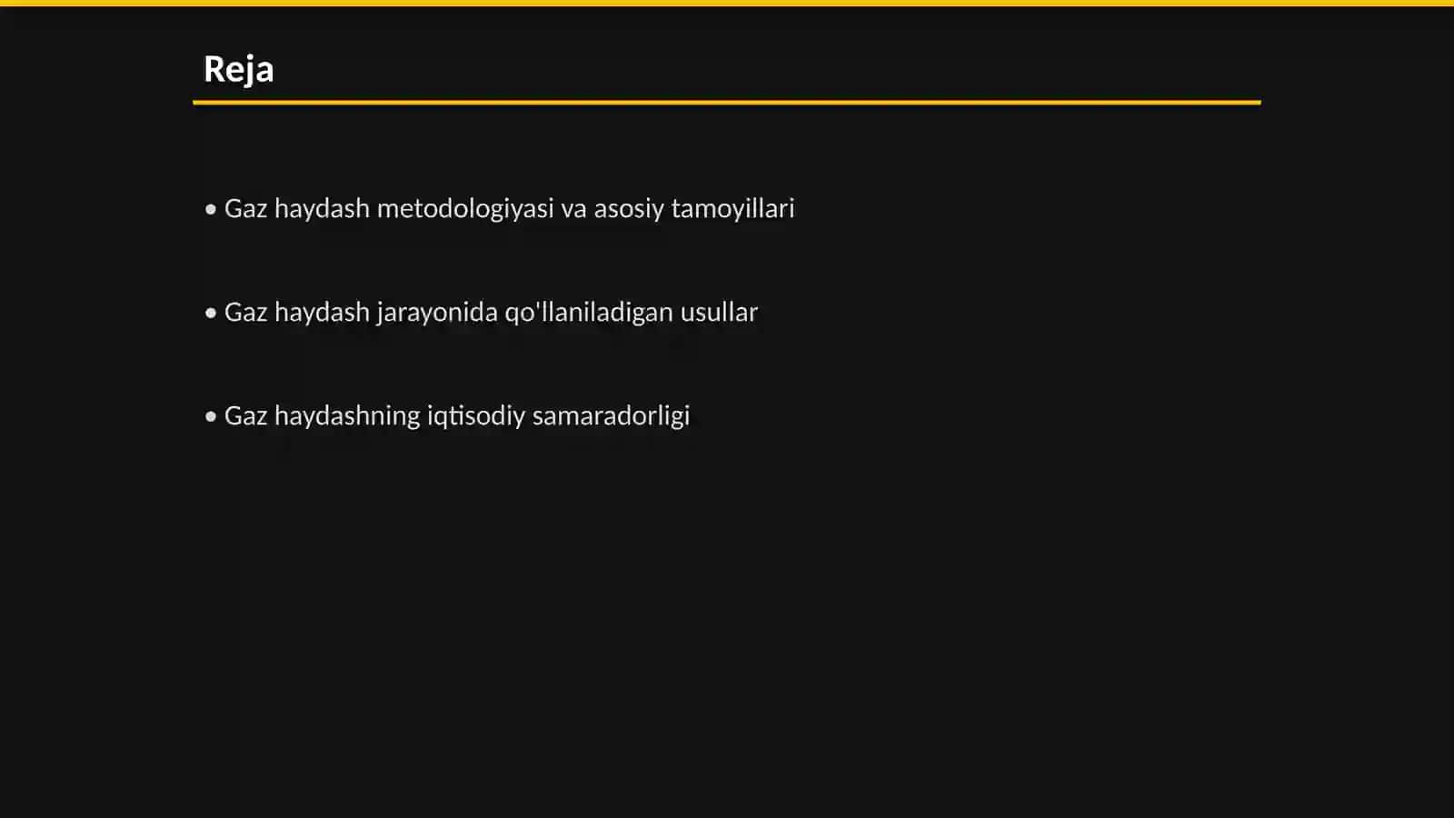 Gaz haydash orqali neft chiqarishni oshirish 2