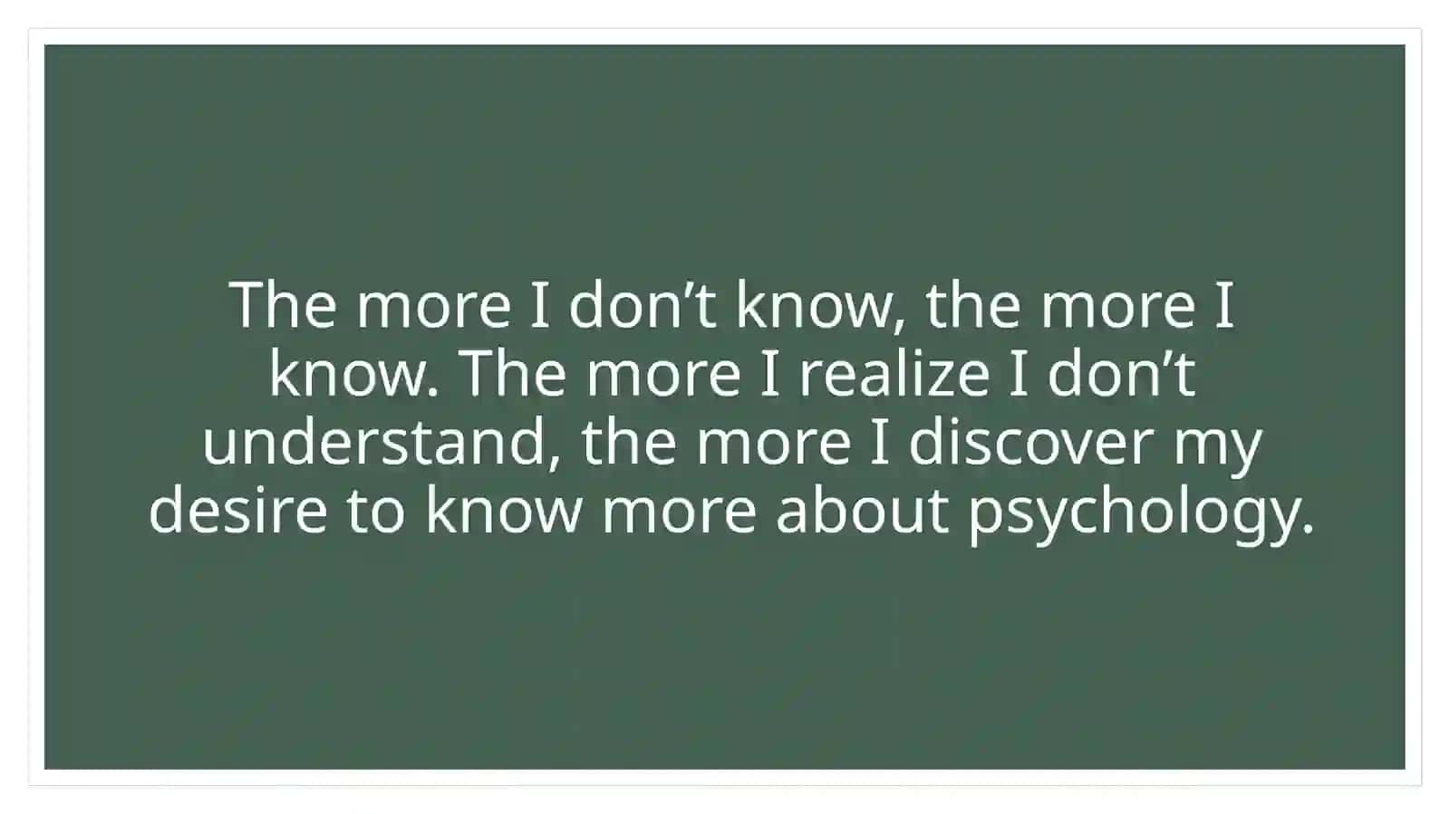 I’m a psychologist 2