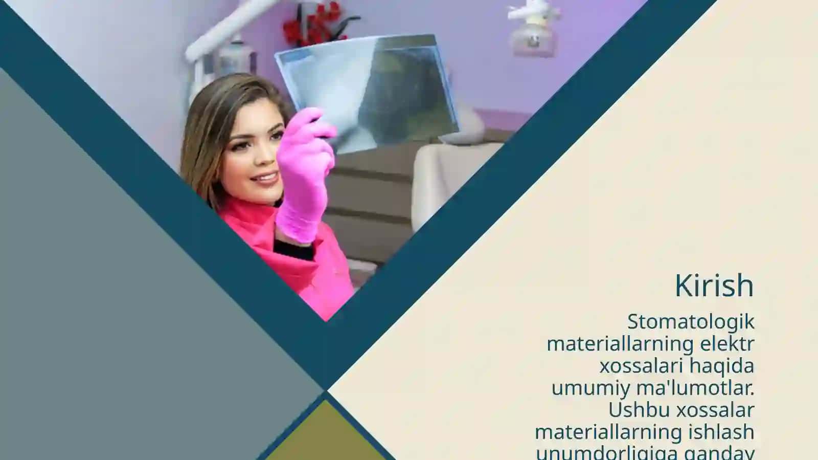Stomatologik materiallarning elektr xossalari 2
