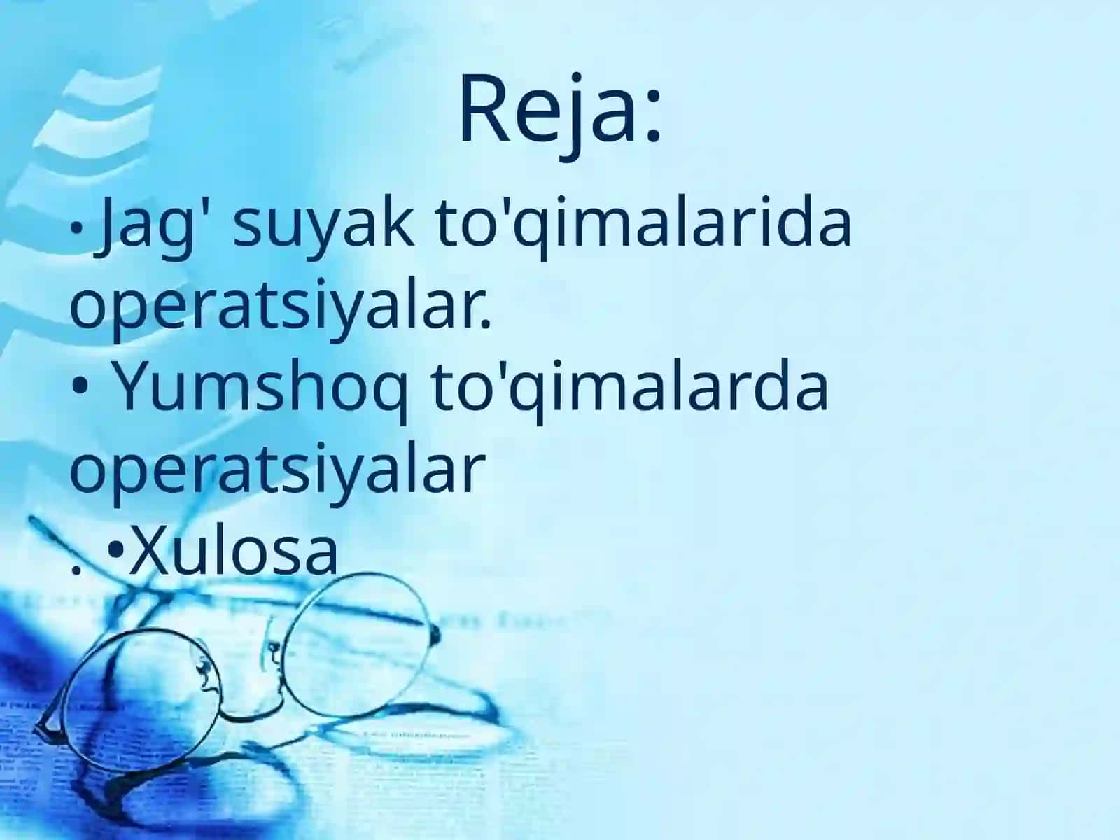 Tish protezlari uchun og'iz bo'shlig'ini jarrohlik yo'li bilan tayyorlash 2