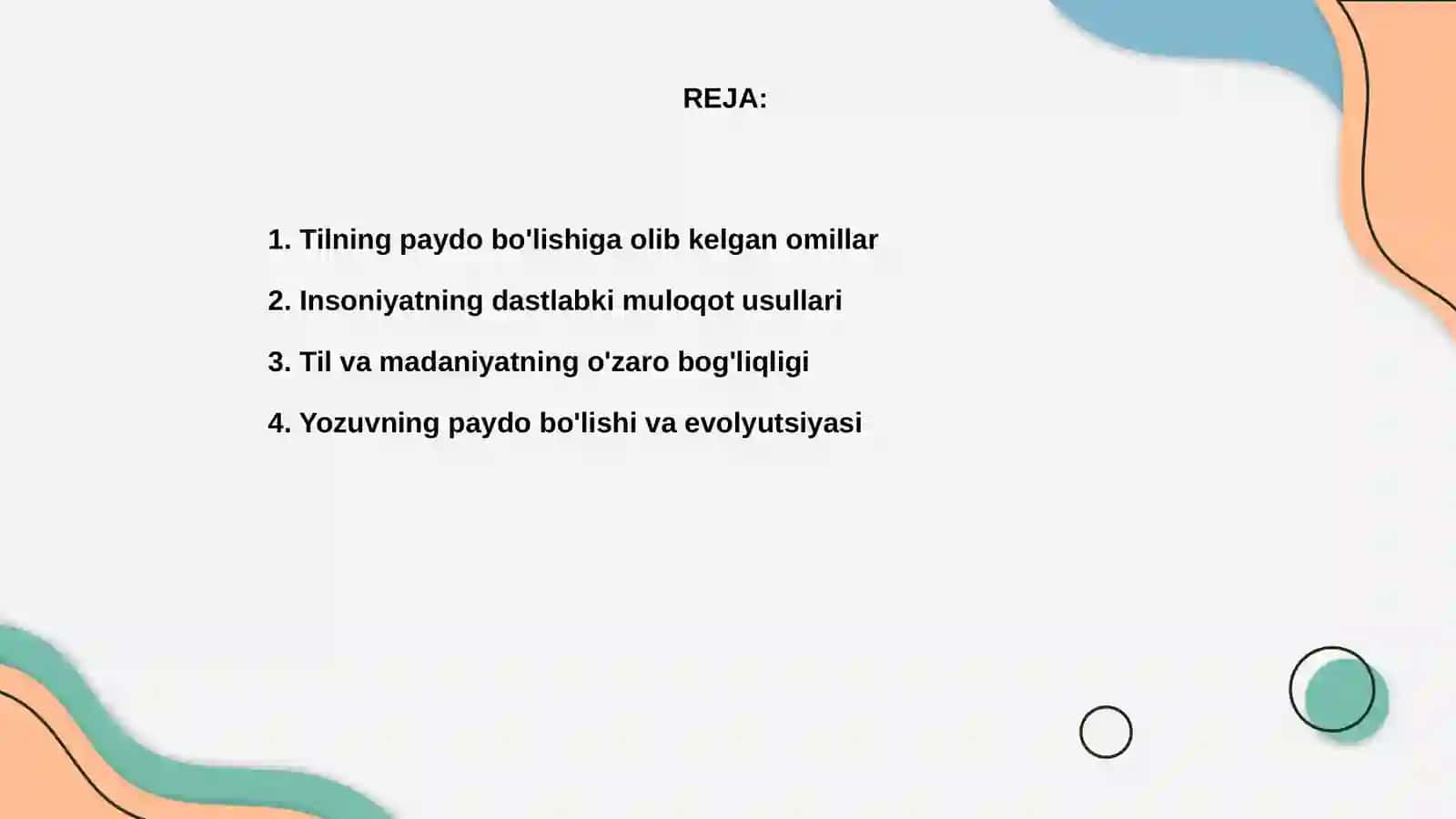 Tilning paydo bo'lishi va taraqqiyoti 2