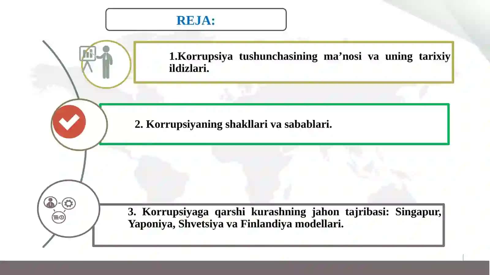 Korrupsiyaga qarshi kurashning jahon tajribasi 2