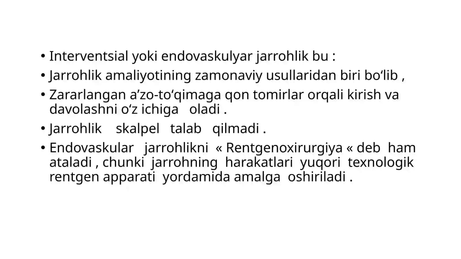 Interventsion vaskulyar jarrohlik asoslari 2