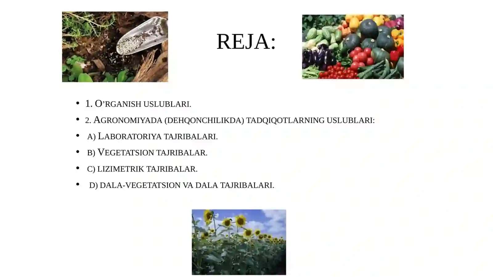 Ilmiy agronomiyaning usullari 2