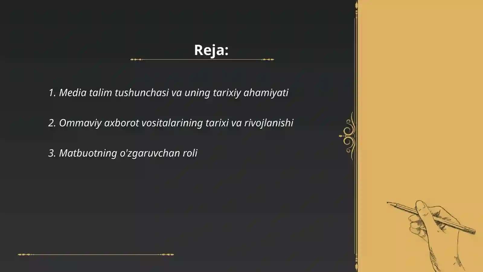 Media talimning jahon tarixida tutgan õrni 2