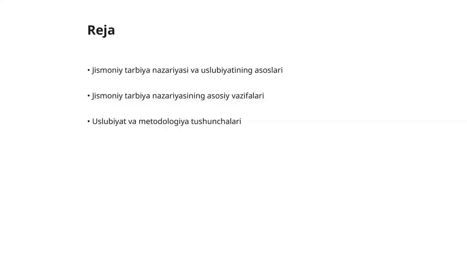 Jismoniy tarbiya nazariyasi va uslubiyati 2