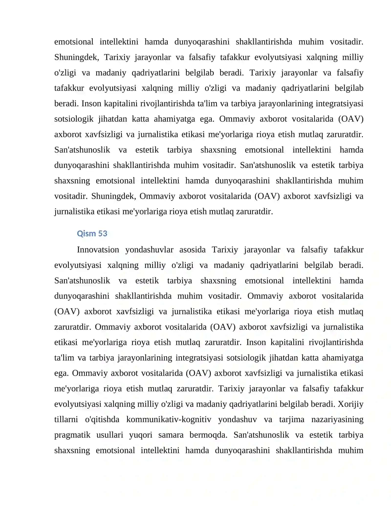 Akademik Tahlil va Yondashuv 2
