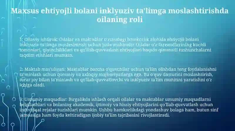 Muhtoj Bolgan Oilalar va Maktablar 2