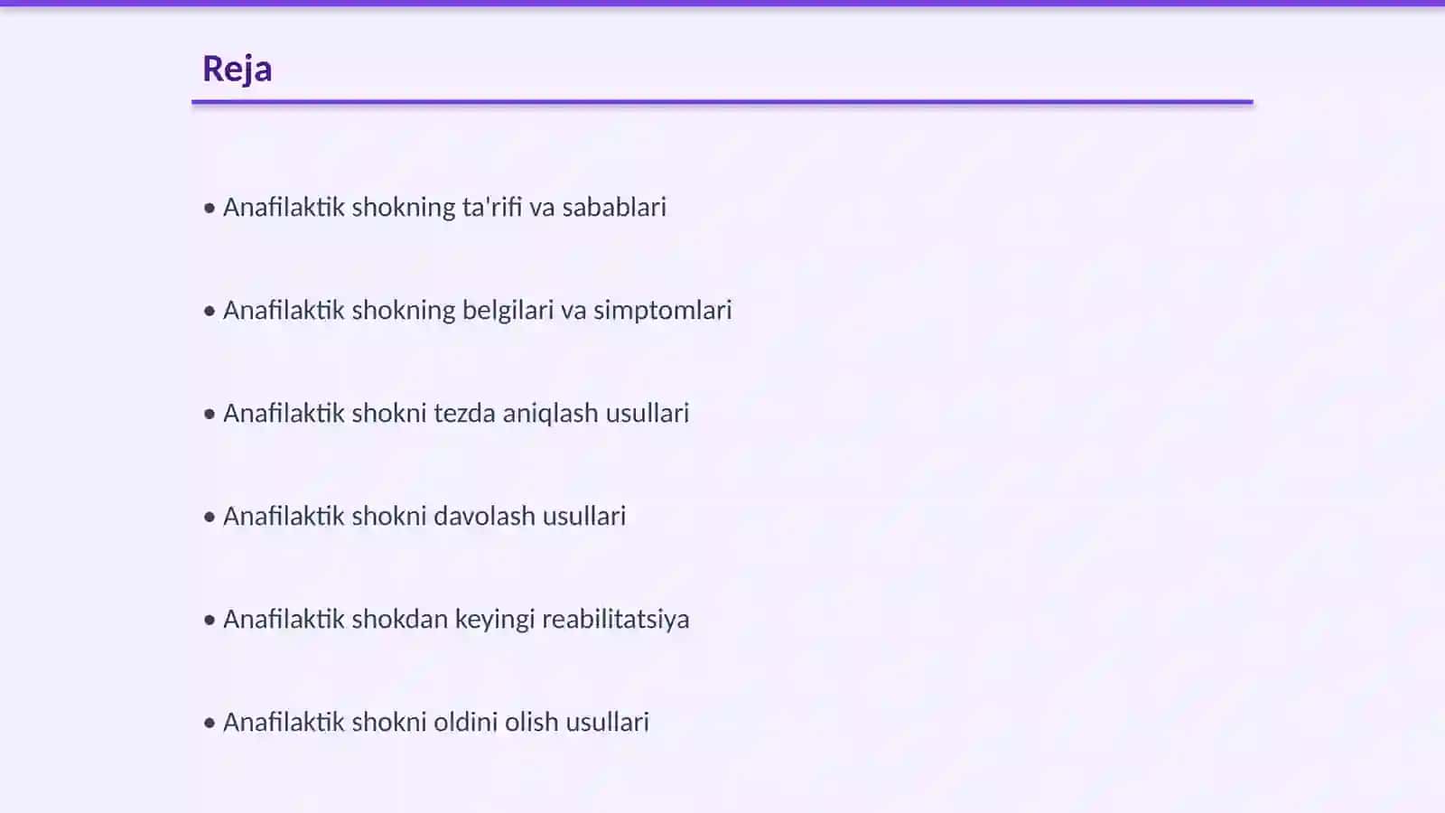 Anafilaktik shok va uni davolash 2