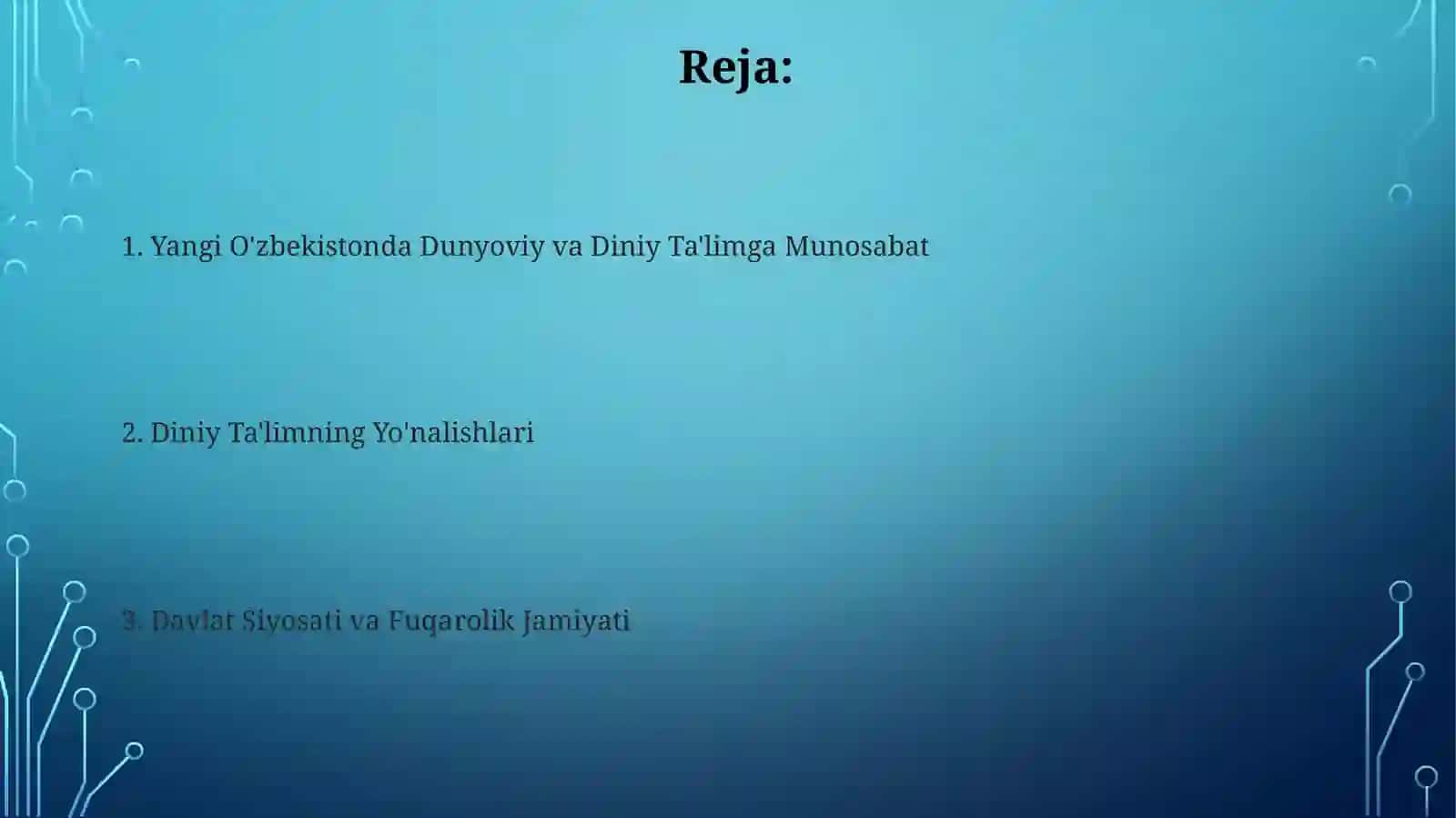 Diniy Taʼlimning Mazmuni va Metodlari 2