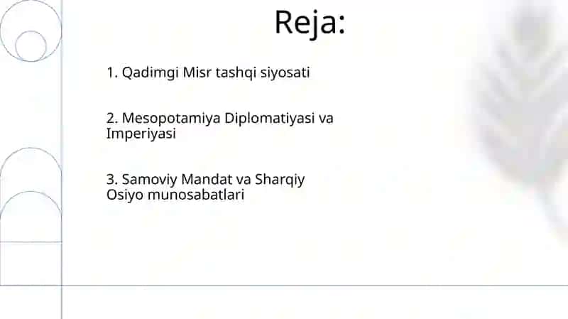 Qadimgi Sharqda xalqaro munosabatlar va diplomatiya 2