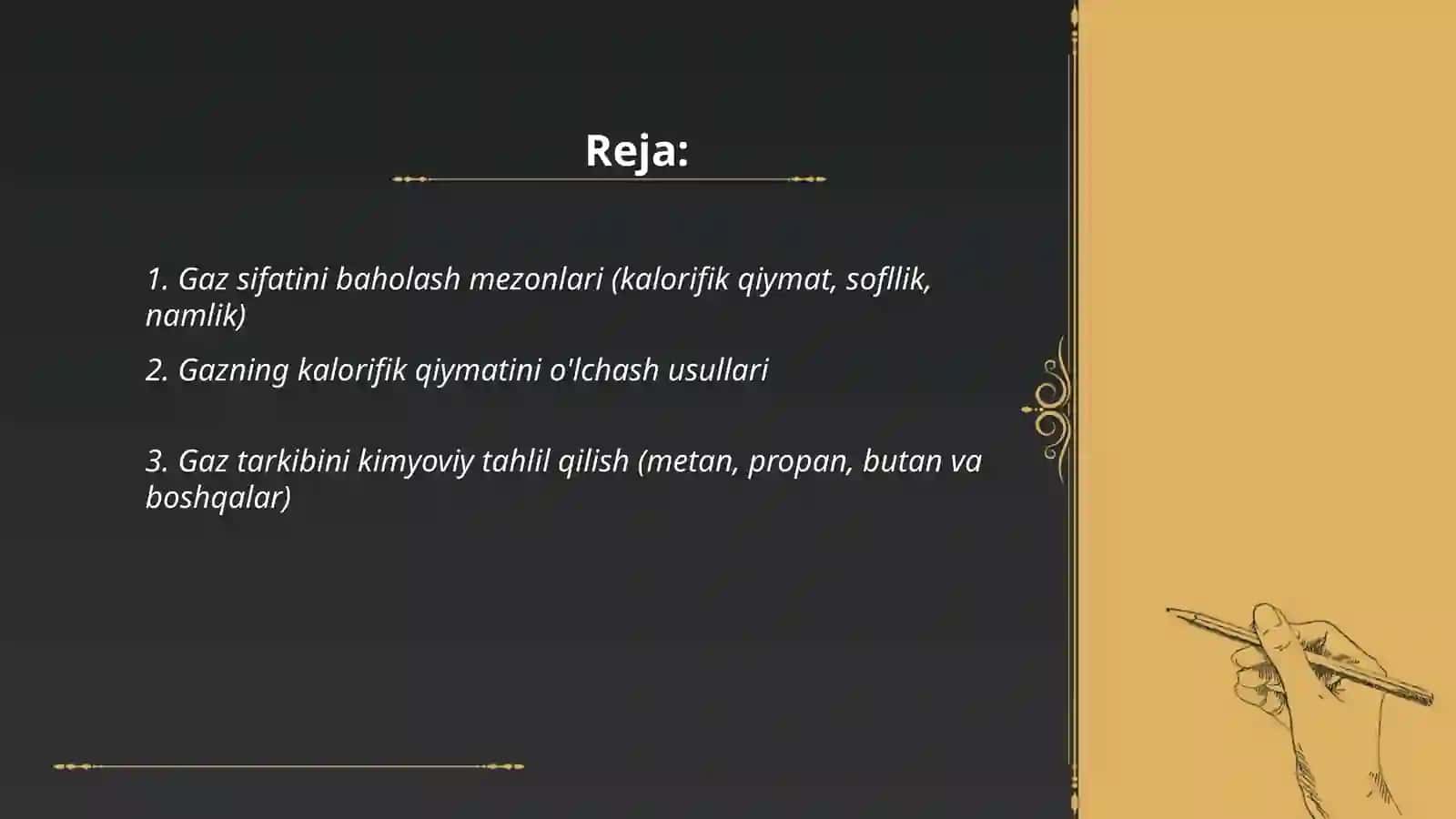 Eng sifatli gaz markasi aniqlash 2
