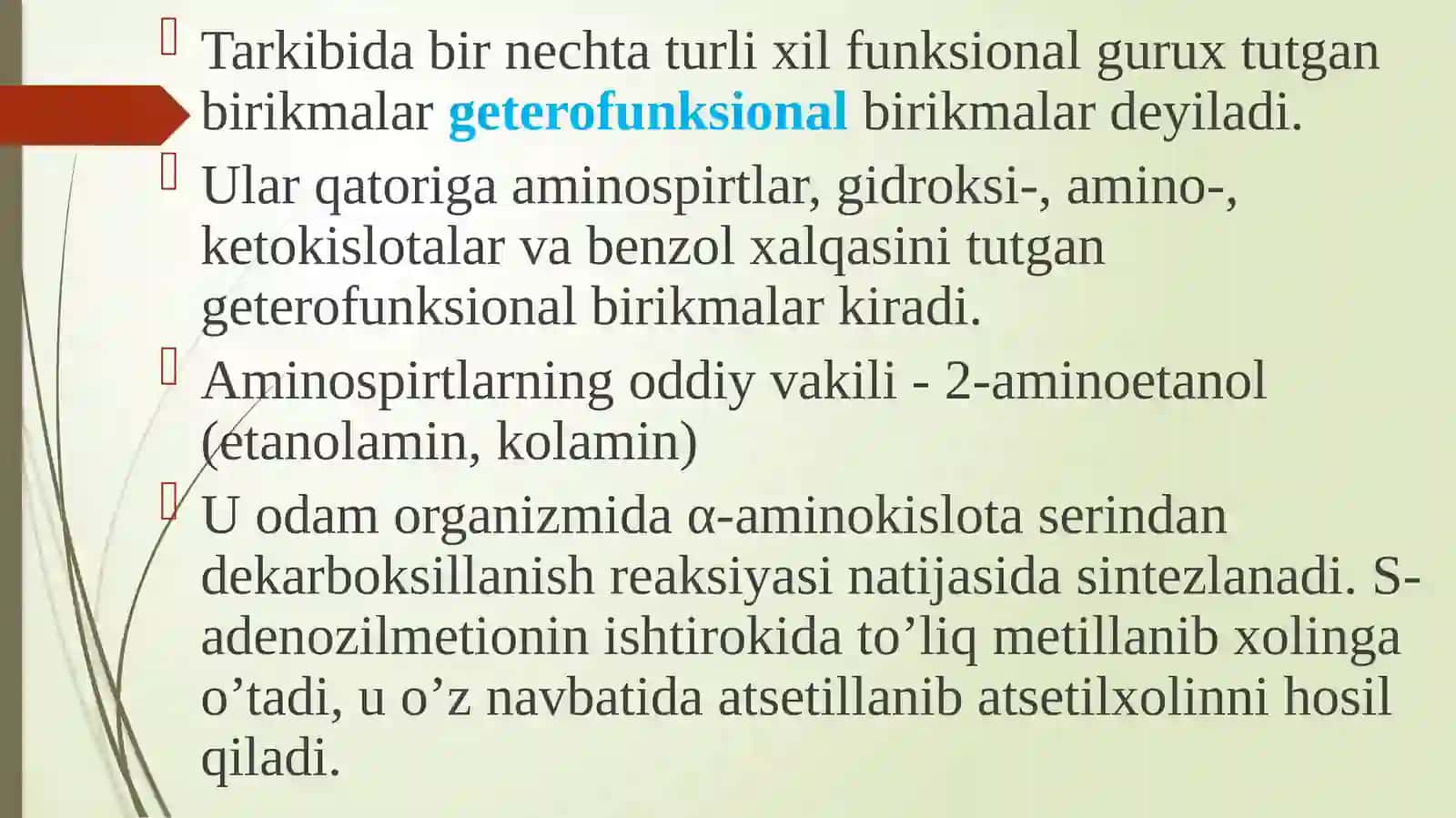 Geterofunksional birikmalar 2