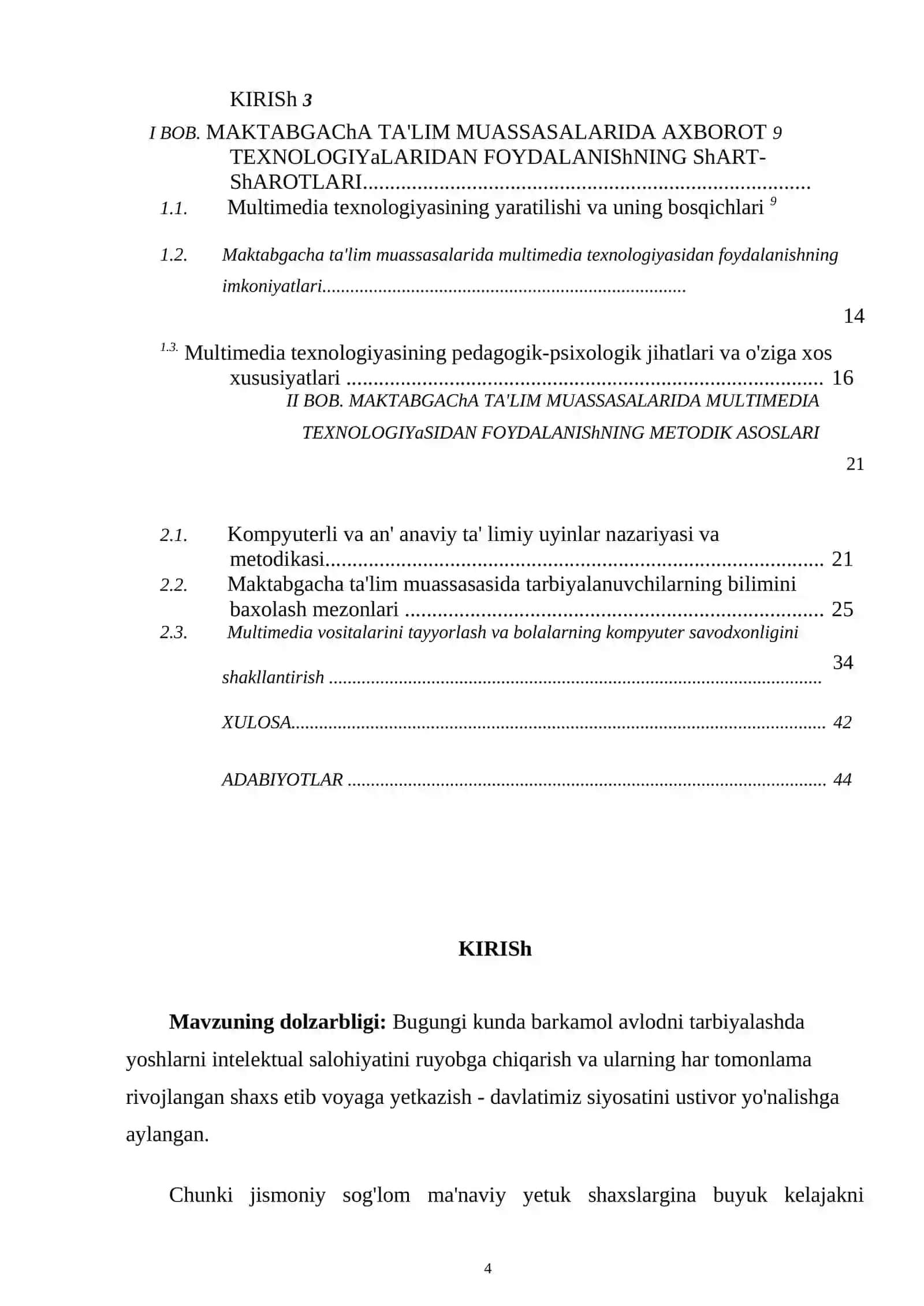 MAKTABGAChA TA'LIM MUASSASALARIDA AXBOROT TEXNOLOGIYaLARIDAN FOYDALANISHNING ShART- ShAROTLARI 2