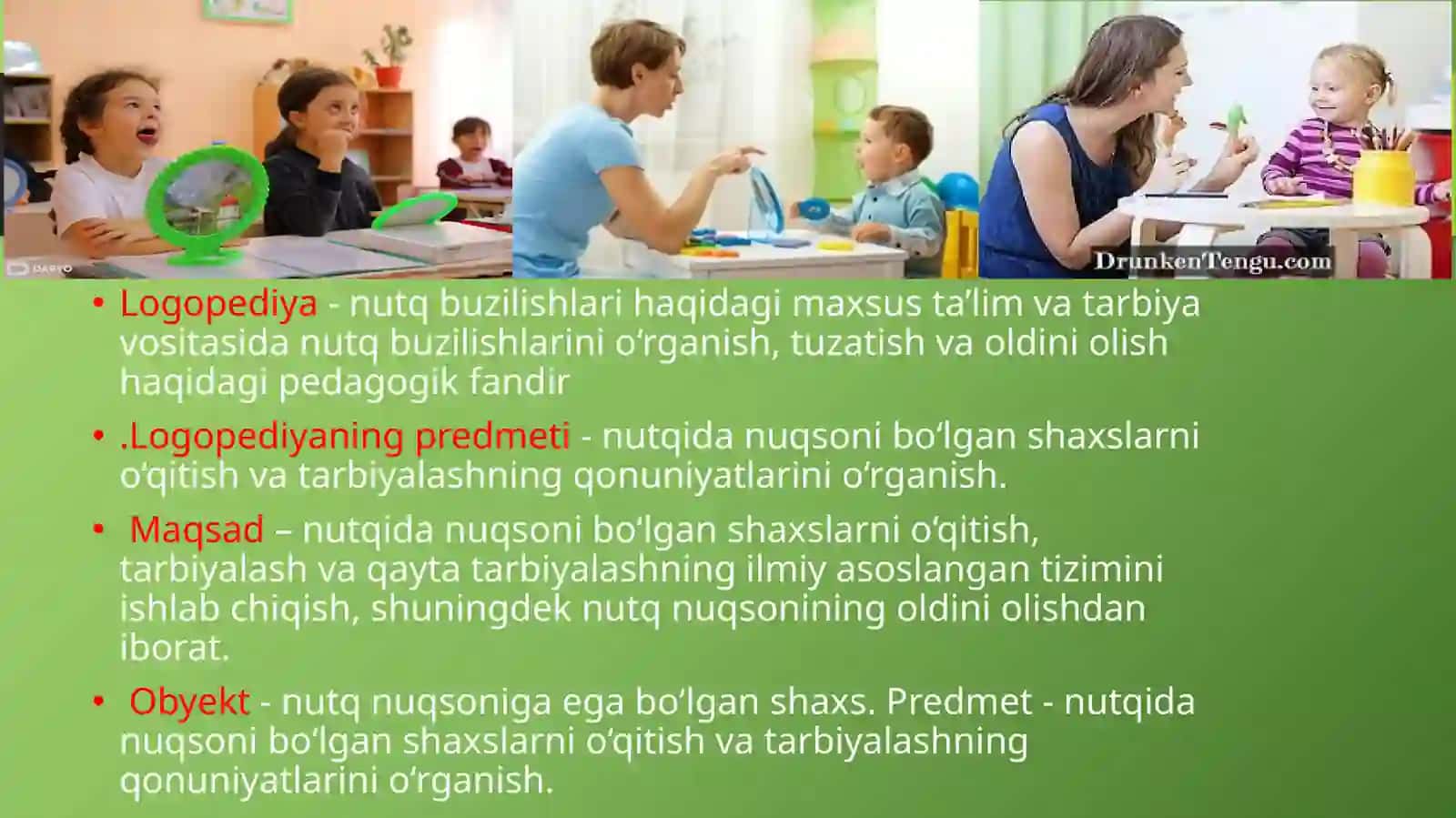 NUTQIDA NUQSONI BO’LGAN BOLALAR 2
