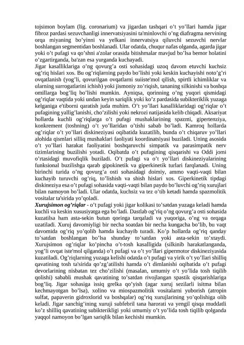 O‘t qopi va jigar kasalliklari bilan bemorlarni tekshirish 2