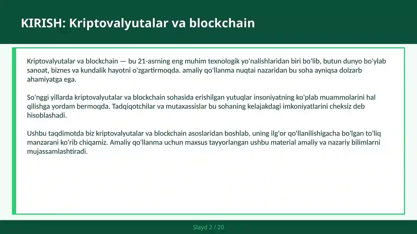 Bitcoin, Ethereum va DeFi 2