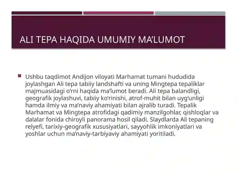Ali tepa 2