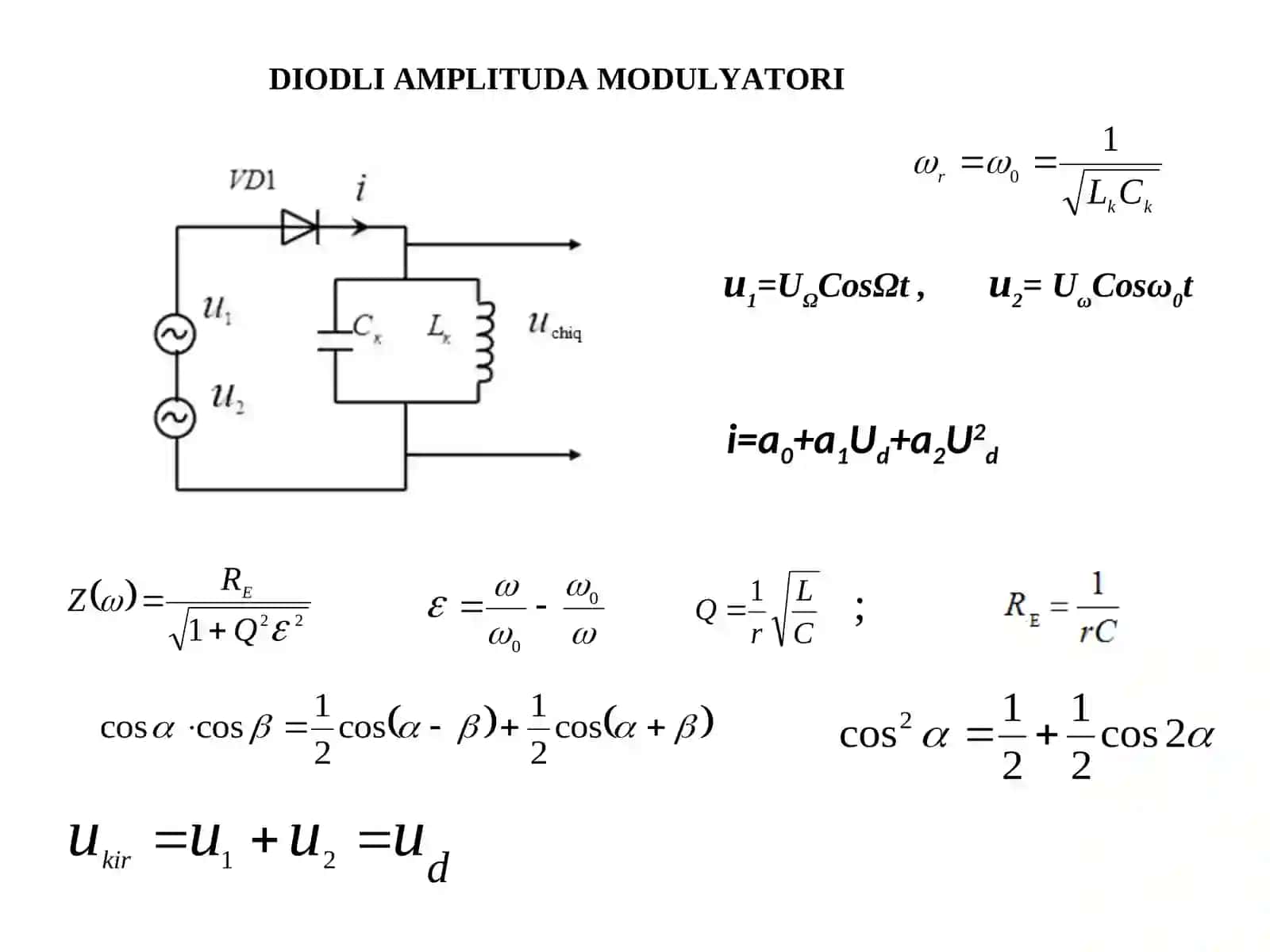 DIODLI AMPLITUDA MODULYATORI 2