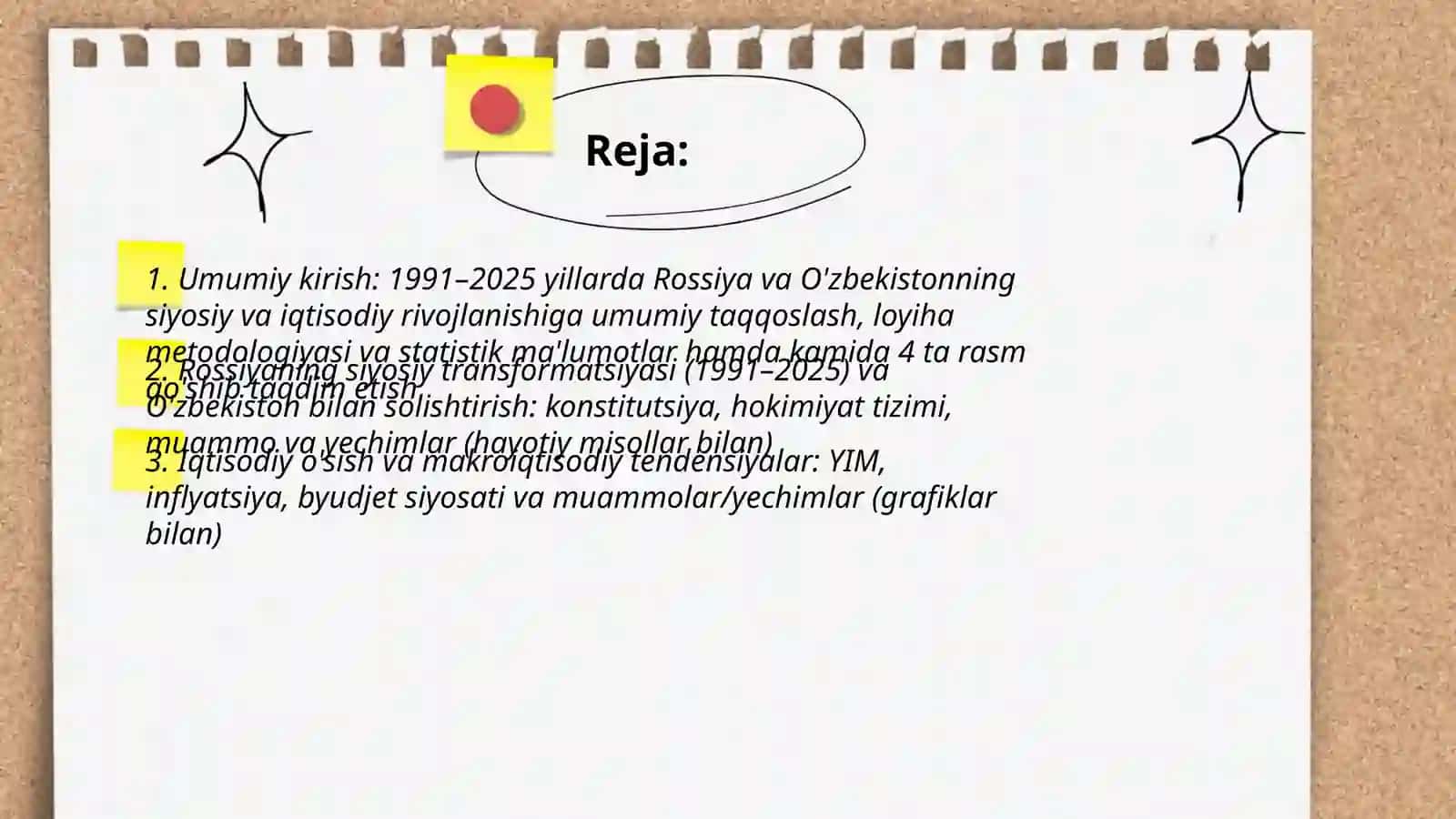 Rossiyaning 1991–2025-YILLARDAGI SIYOSIY, IQTISODIY TARAQQIYOTI VA XALQARO ALOQALARI 2