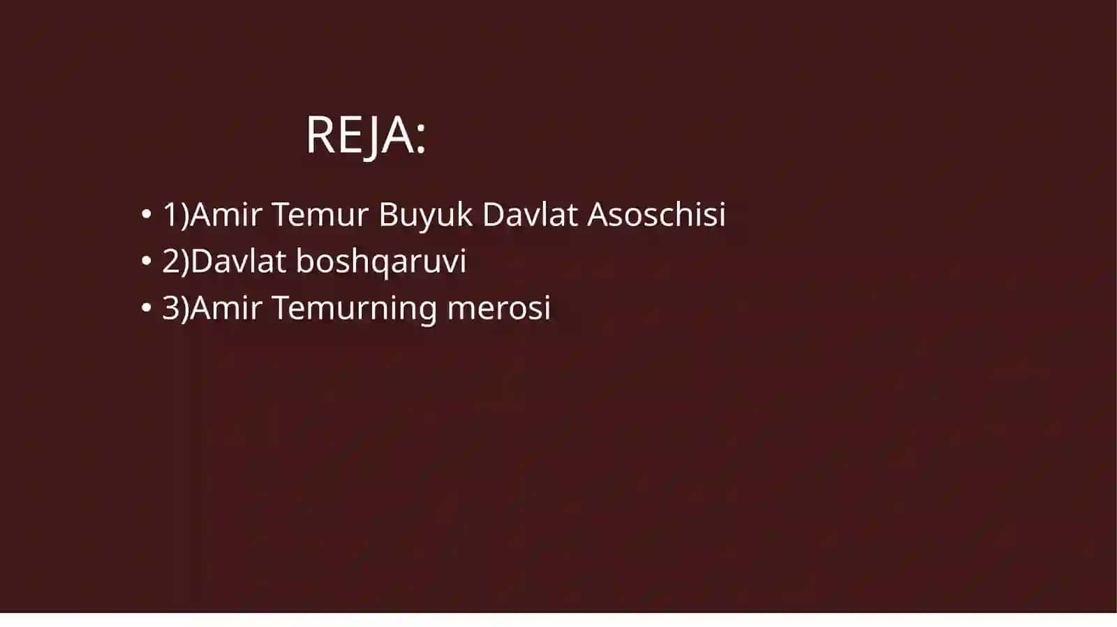 AMIR TEMUR-BUYUK DAVLATARBOBI!(1336-1405) 2