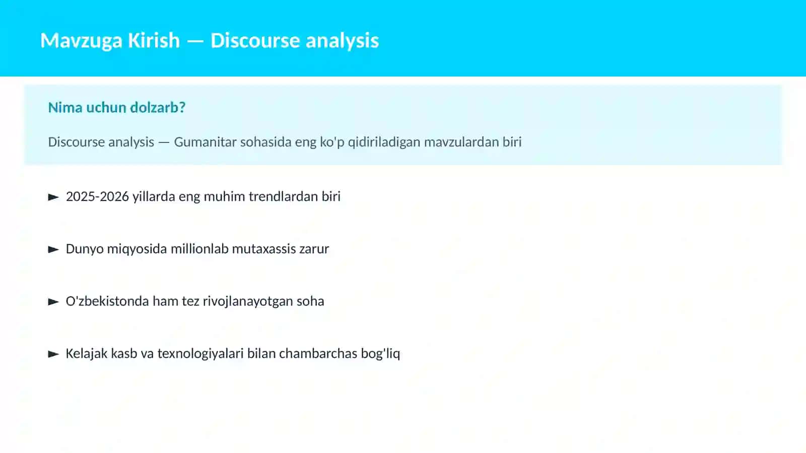Discourse analysis 2