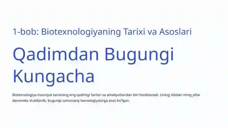 Sanoat Biotexnologiyasi: Ilm-fan va Innovatsiyalar Yo'lida 2