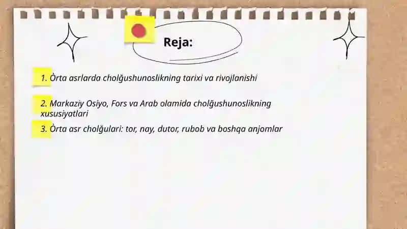 Òrta asrlarda cholğushunoslik 2