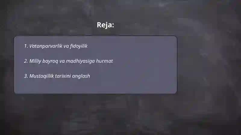 Vatanparvarlik va fidoyilik 2