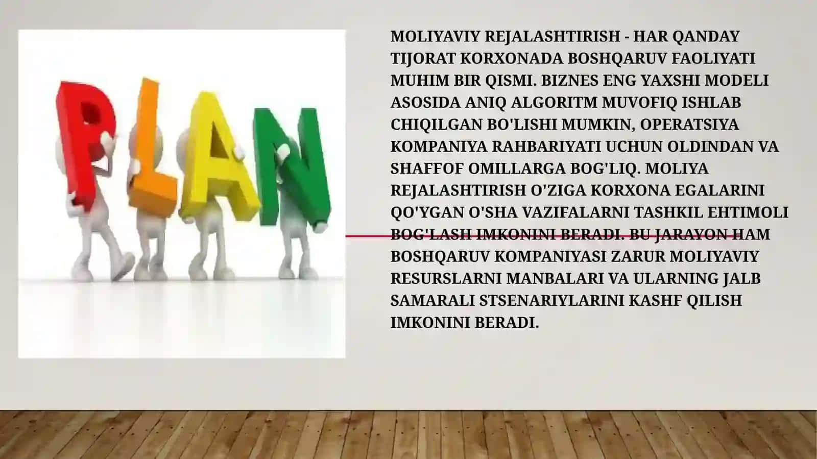 Moliyaviy rejalashtirish 2