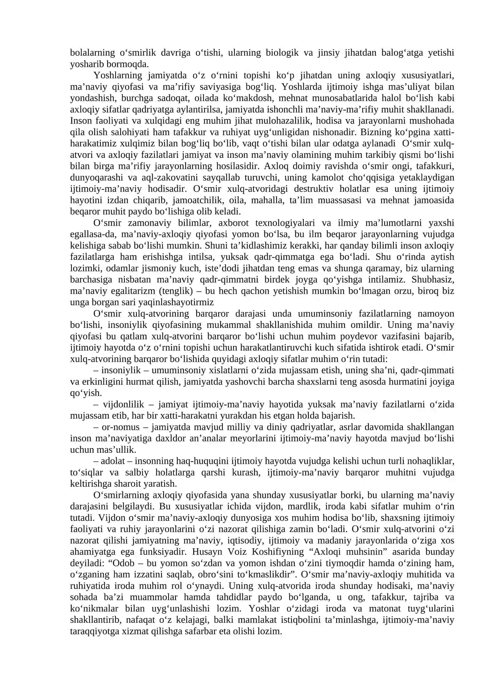 8-mavzu. O‘smirlik davrida shaxsning shakllanishi 2