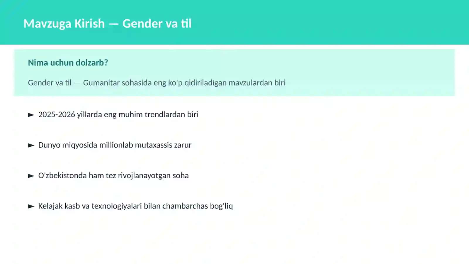 Gender va til 2