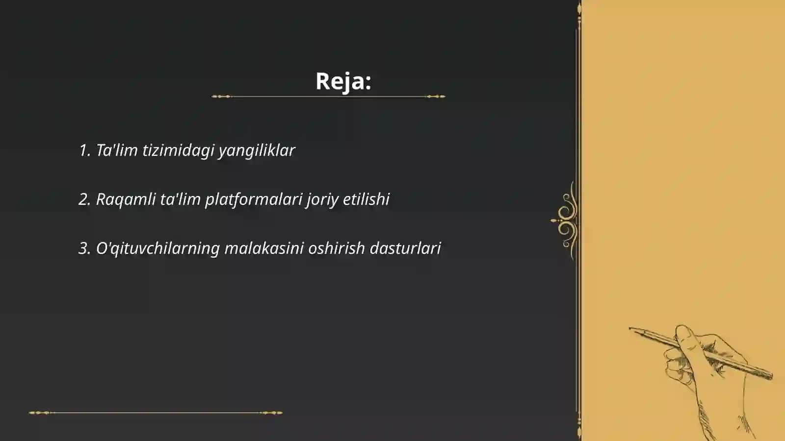 Ta'lim tizimi yangiliklari 2